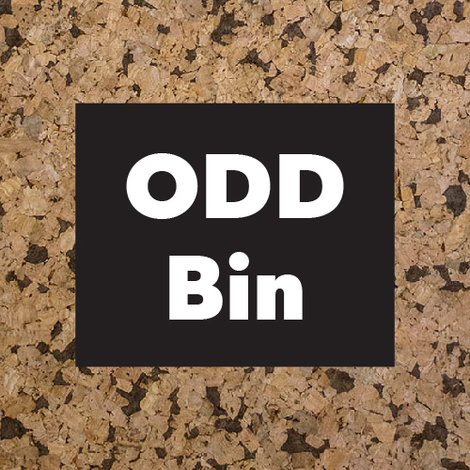 Odd Bin: Once-off-pieces