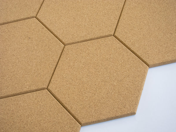 cork wall tile, natural cork on MDF, handmade in Cape Town